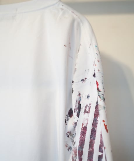 "色彩手刷りと刻まれた名のロンT 2024年版 第五色" T-shirt with hand-printed colors and engraved name