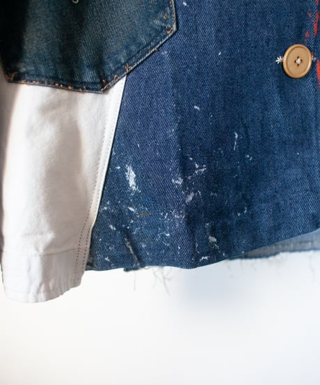 "航海" Voyager denim jacket, Rebuild by vintages