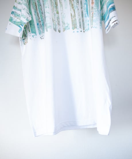 "起きた時" When I was woke up, Hand-printed silk-screen T-shirt