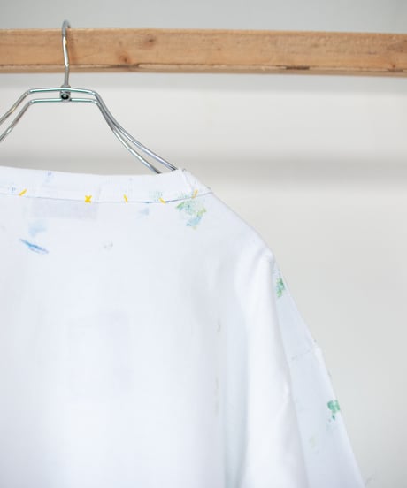 "草木が濡れる音" The sound of grass getting wet, Hand-printed silk-screen T-shirt