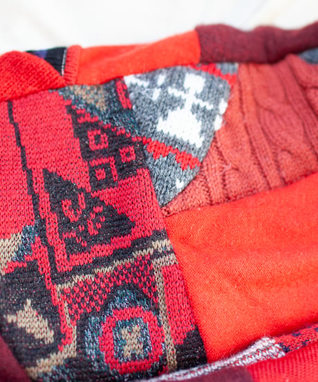 "つぎはぎのアームニット／レッグウォーマー 第三十八色" Arm Knit/Leg Warmers, Rebuild by vintages