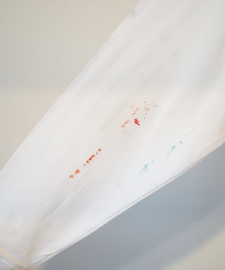 "色彩手刷りのロンT 2024年版 第四色" T-shirt with hand-printed colors