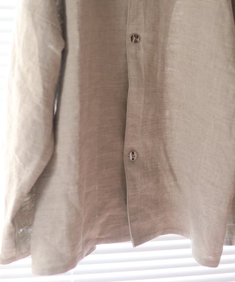《0＜nisai+α≦Y》 three button shirt jacket / Russian linen