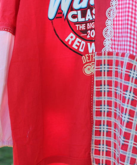 "赤い花へ" For Certain Red Flower pull-over, rebuild by vintages