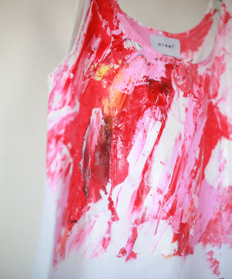 "決意" Determination, Hand-painted based on French One-piece