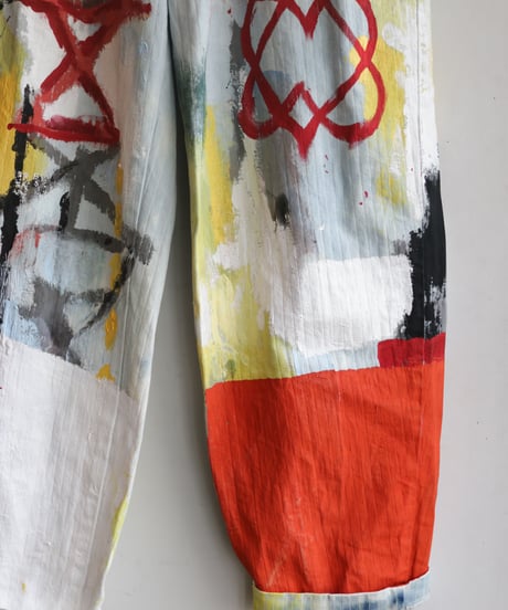 "二重ハート" Overlapping love and unlove, Based on Bleach denim pants