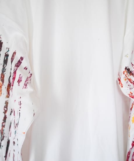 "色彩手刷りと刻まれた名のロンT 2024年版 第七色" T-shirt with hand-printed colors and engraved name