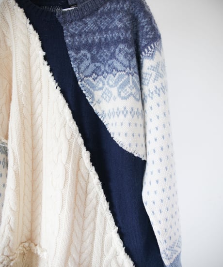 "メルティング・ラスト・ブルー" Melting Last Blue Knit, rebuild by vintages
