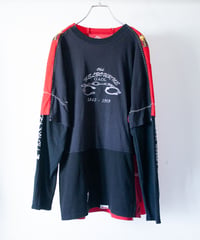 "ジョイ・ディヴィジョン／抑圧が咲かせた花" The Flower of Repression long-sleeved T-shirt, Rebuild by vintages