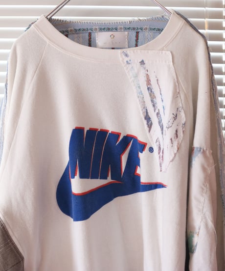 "ブルーフィルムの残像" Afterimage of blue film sweatshirt, Rebuild by Vintages(nike)
