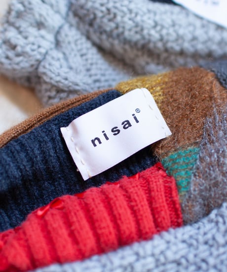 "つぎはぎのアームニット／レッグウォーマー 第五十色" Arm Knit/Leg Warmers, Rebuild by vintages