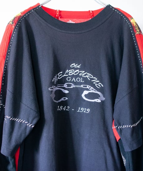 "ジョイ・ディヴィジョン／抑圧が咲かせた花" The Flower of Repression long-sleeved T-shirt, Rebuild by vintages