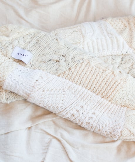 "つぎはぎのアームニット／レッグウォーマー 第二十七色" Arm Knit/Leg Warmers, Rebuild by vintages