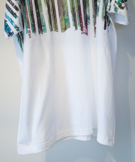 "色彩手刷りのTシャツ 2024年版 第五色" T-shirt with hand-printed colors