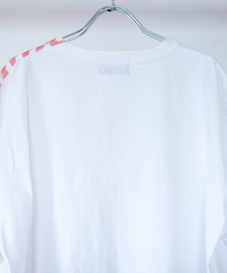 "色彩記録の手刷りのTシャツ 第十色" T-shirt by Analog silk screen overlay blurring hand-print