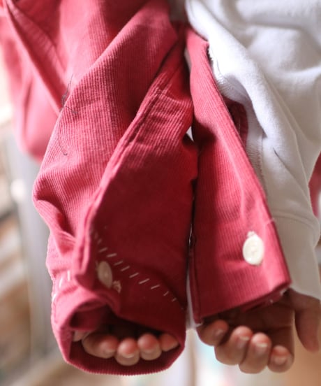 "少女の約束と記憶" Girl's promise and memory pink pullover, rebuild by vintages
