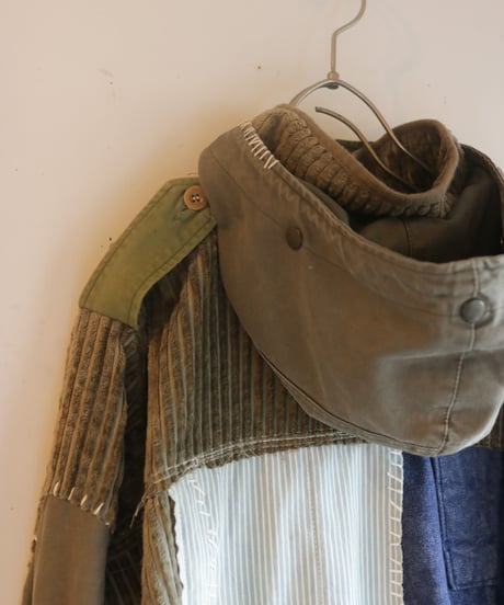 "荒くれ者の約束" Promise of the rough man coat jacket, reconstructed from mix vintages