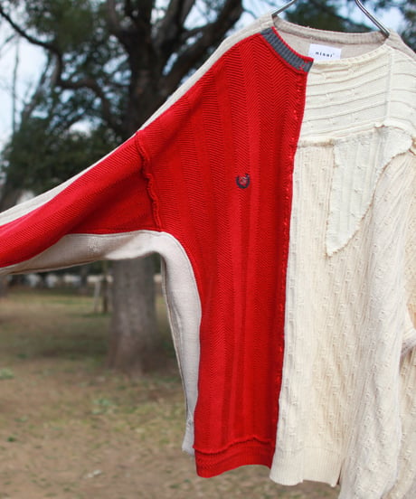 "捻くれすぎて素直だった"  It was too twisted and straightforward knit, Rebuild by vintages
