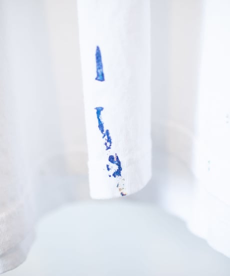 "色彩手刷り（あるいは翼）のロンT／第十八色" Multi color hand-printed (or winged) long-sleeved T-shirt