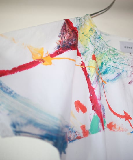 "強く儚い色たち" strong and fleeting colors, Hand-painted based on French One-piece