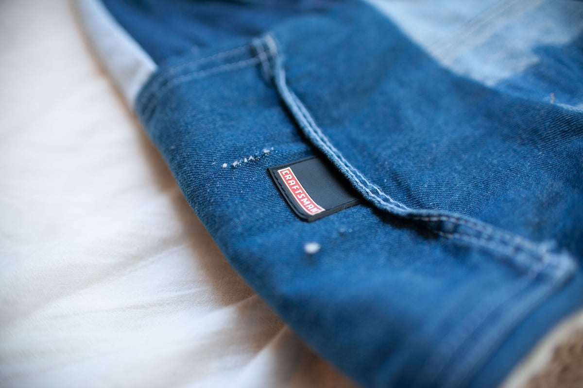 つぎはぎのデニムニットフードマフラー 第六色