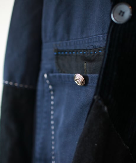 "抱きしめるおおきな黒" Embracing black Coat, Rebuild by vintages