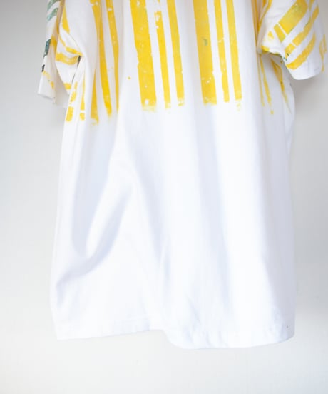 "色彩に救われた命" A life saved by color, Hand-printed silk-screen T-shirt