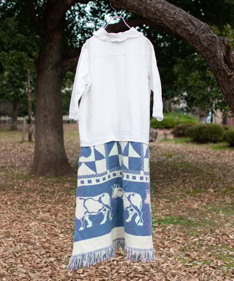 "牛が一匹、牛が二匹" Dress for sleeping, Rebuild by vintages