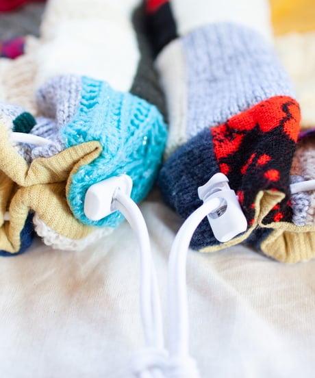 "つぎはぎのアームニット／レッグウォーマー 第四十四色" Arm Knit/Leg Warmers, Rebuild by vintages