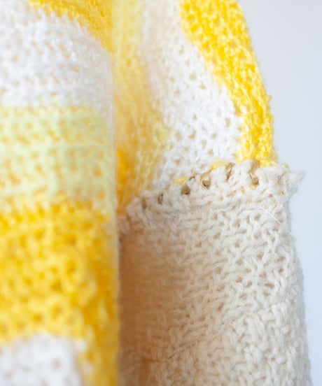 "乱反射する光の結晶" light crystals short-knit, Rebuild by vintages