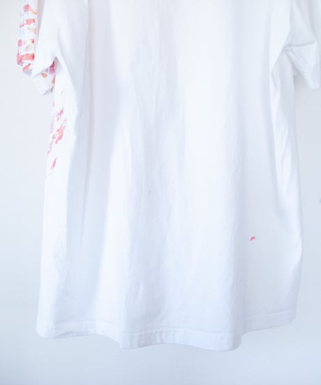 "色彩記録の手刷りのTシャツ 第十色" T-shirt by Analog silk screen overlay blurring hand-print
