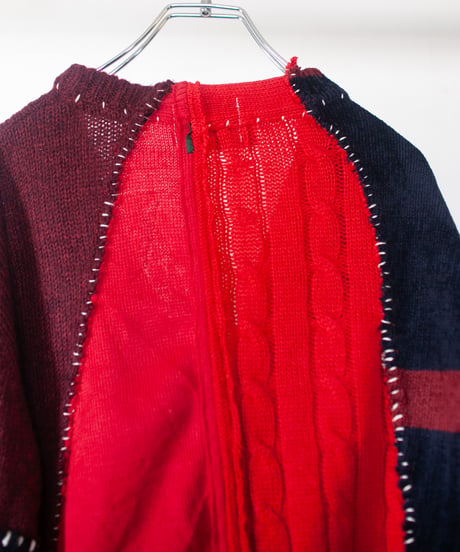 "花のカーディガン" Flowers cardigan, Rebuild by vintages