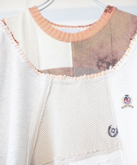 "星見草" chrysanthemum long-knit, Rebuild by vintages