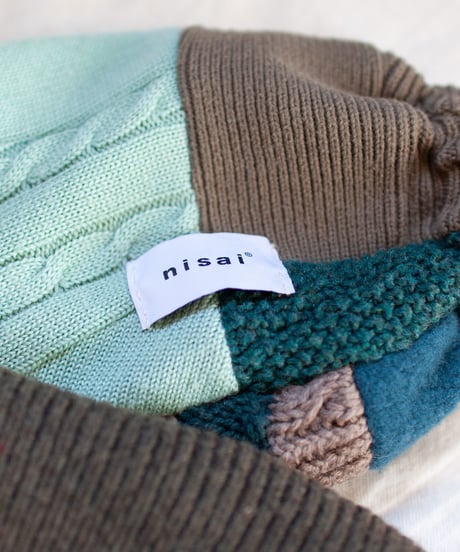 "つぎはぎのアームニット／レッグウォーマー 第三十七色" Arm Knit/Leg Warmers, Rebuild by vintages