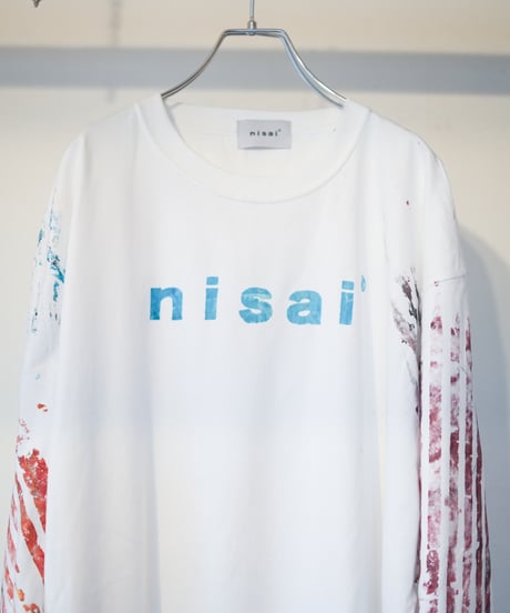 "色彩手刷りと刻まれた名のロンT 2024年版 第五色" T-shirt with hand-printed colors and engraved name