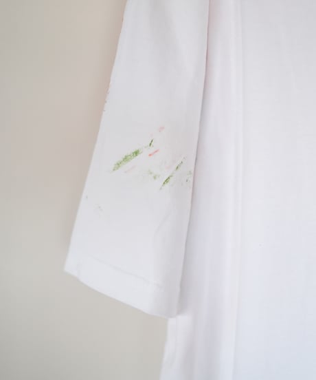 "色彩手刷りのTシャツ 2024年版 第四色" T-shirt with hand-printed colors