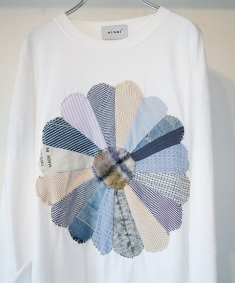 "私だけの花のロンT / 第十三色" my own flower longlong-sleeved T-shirt, Rebuild by vintages
