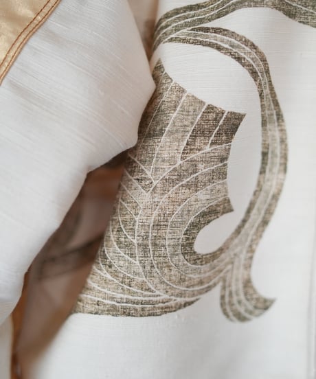 《nisai × soma komatsuno》"大昔の光と陰" Patchwork mods coat, Rebuild by vintage OBI