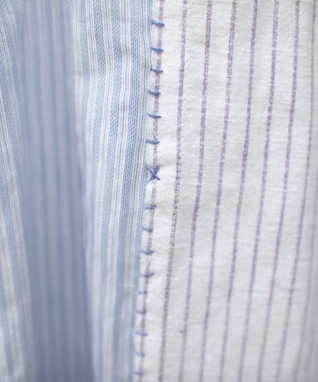 "少し背の低いあの子のためのワンピース" A blue dress for that little girl who is a little short, Rebuild by vintages