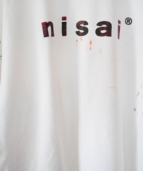 "色彩手刷りと刻まれた名のロンT 2024年版 第七色" T-shirt with hand-printed colors and engraved name