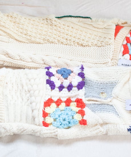 "つぎはぎのアームニット／レッグウォーマー 第五十二色" Arm Knit/Leg Warmers, Rebuild by vintages