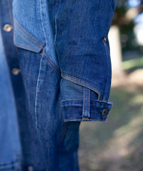 《nisai × soma komatsuno》"リーバイス・デニム・モッズ" Patchwork mods coat, Rebuild by vintage Levis