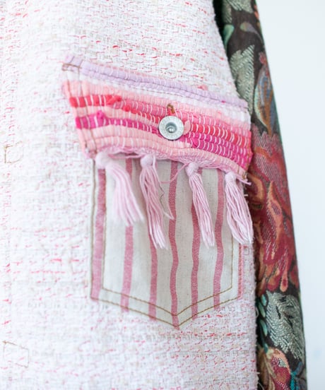 《nisai × soma komatsuno》"恋をしてる" Patchwork oversized jacket, Rebuild by vintage denims