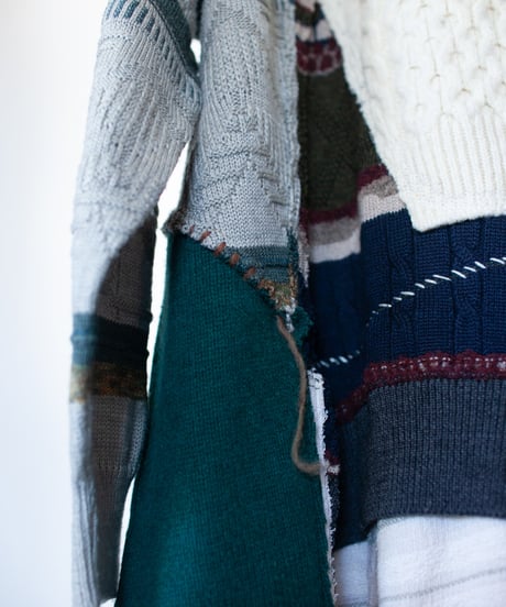 "言葉" Word knit one-piece,Rebuild by vintages