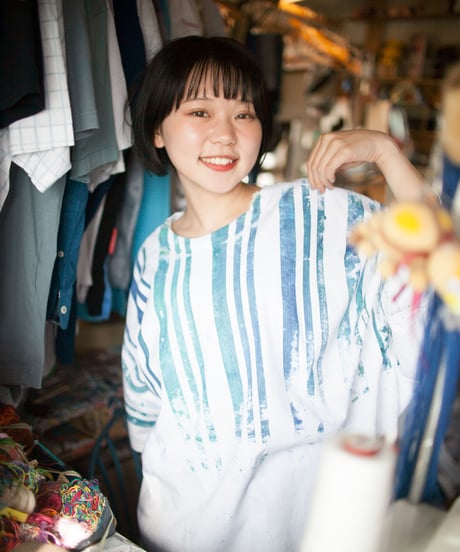 "青の色彩記録 第十色" Blue color record T-shirt