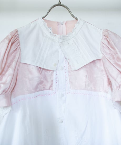 "ひっくりかえったドレスブラウス" upside down dress blouse, rebuild by vintages