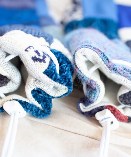 "つぎはぎのアームニット／レッグウォーマー 第四十色" Arm Knit/Leg Warmers, Rebuild by vintages