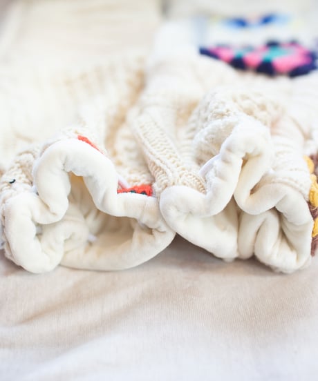 "つぎはぎのアームニット／レッグウォーマー 第五十二色" Arm Knit/Leg Warmers, Rebuild by vintages