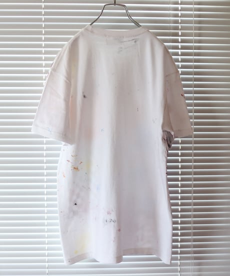 "遊びと色事" playful and colorful T-shirt, by hand-silk screen and hand-paint