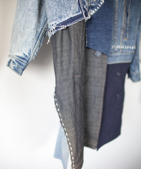 "遊装（遊びに出かける為のデニムコート）" Play clothes (denim coat for going out to play) , rebuild by vintages